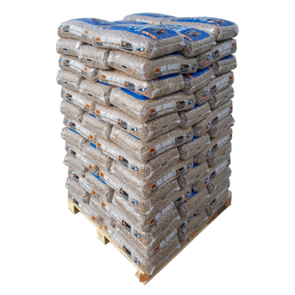 Granulés de Bois WOODSTOCK qualité Premium – 1 Palette de 78 sacs de 15 kg
