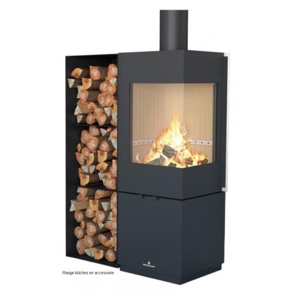Poêle à bois avec prise d'air direct - BRONPI Bombay - E 7 kW