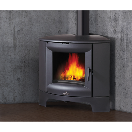 Poêle à bois d'angle en fonte - BRONPI Bremen 11.5 kW