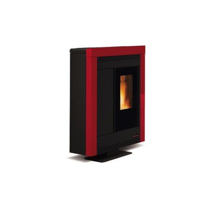 Poêle à granules ventilé extra plat canalisable - EXTRAFLAME Souvenir Steel Evo 11 kW